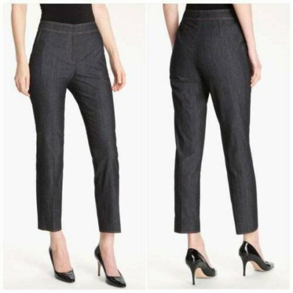 St. John Denim - St. John Black Label Emma Ankle Caviar Jeans 77% Cotton NWT - 10